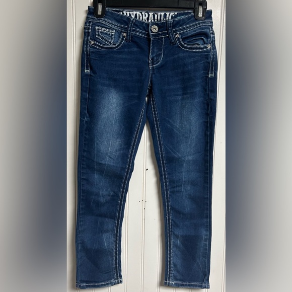 Jean Hydraulic Sydney Boyfriend Fille Taille 12 – Bleu, Coton Stretch